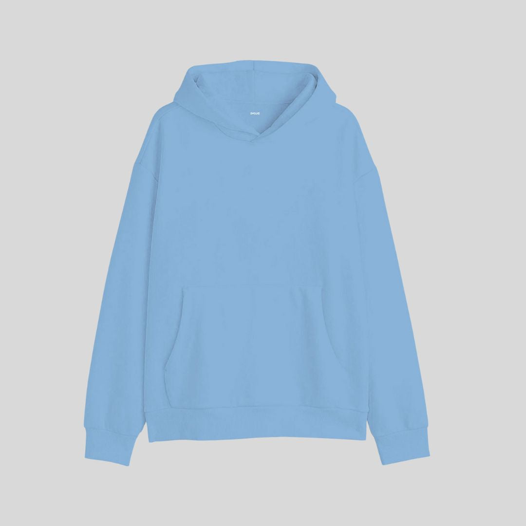 Winter Luxe Light Blue Hoodie