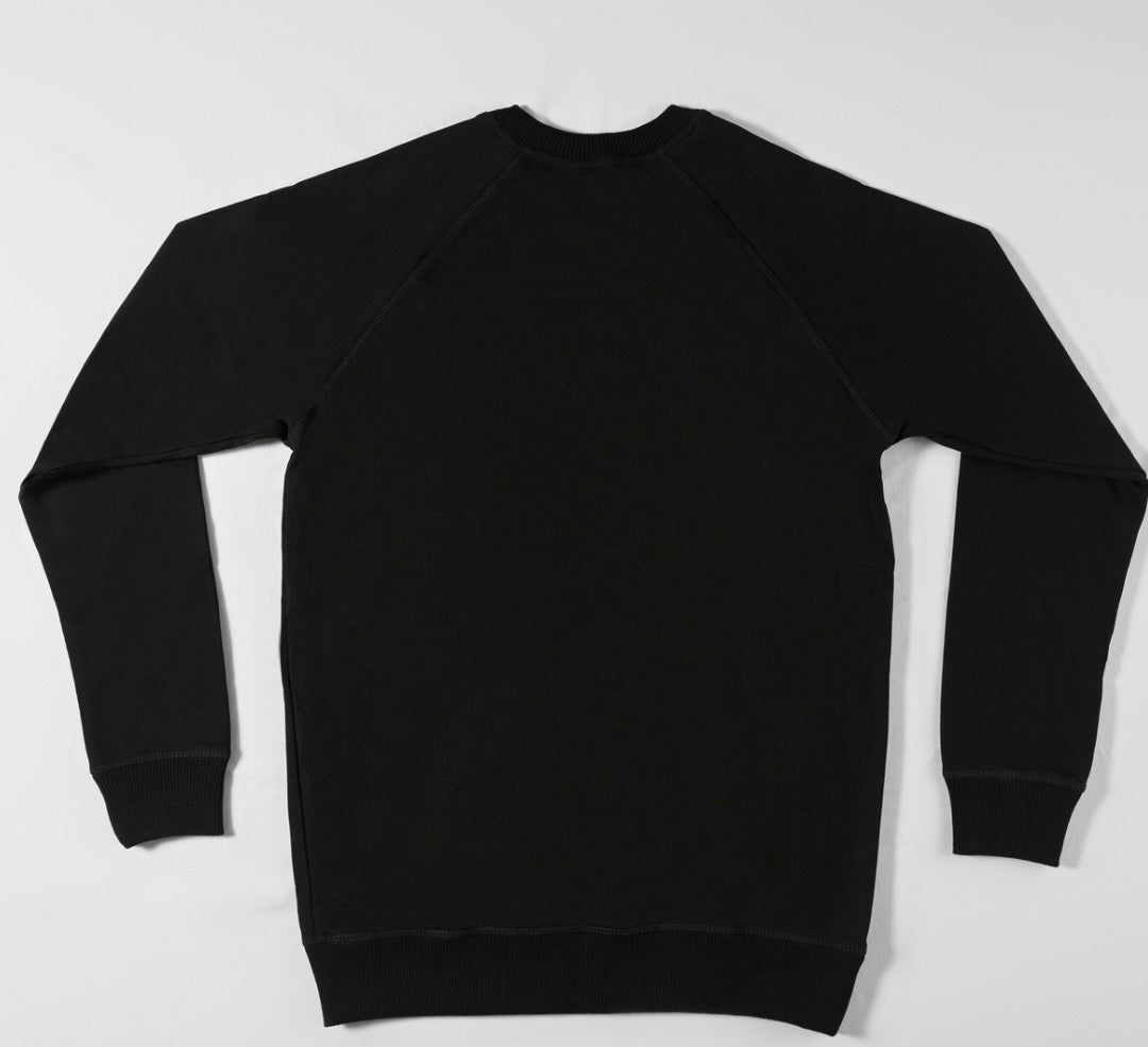 Winter Luxe Black Sweatshirt