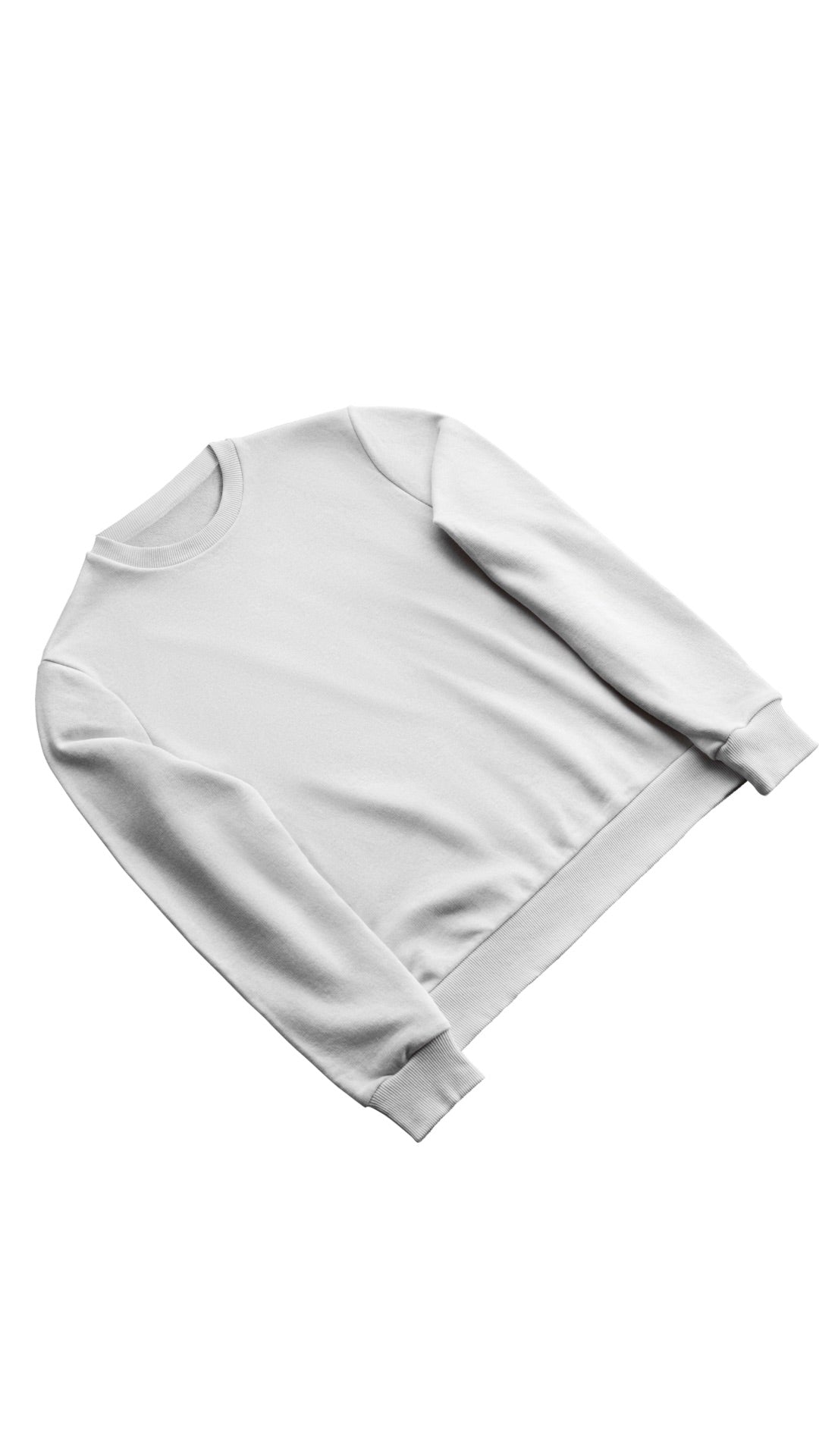 Winter Luxe Smoky White Sweatshirt