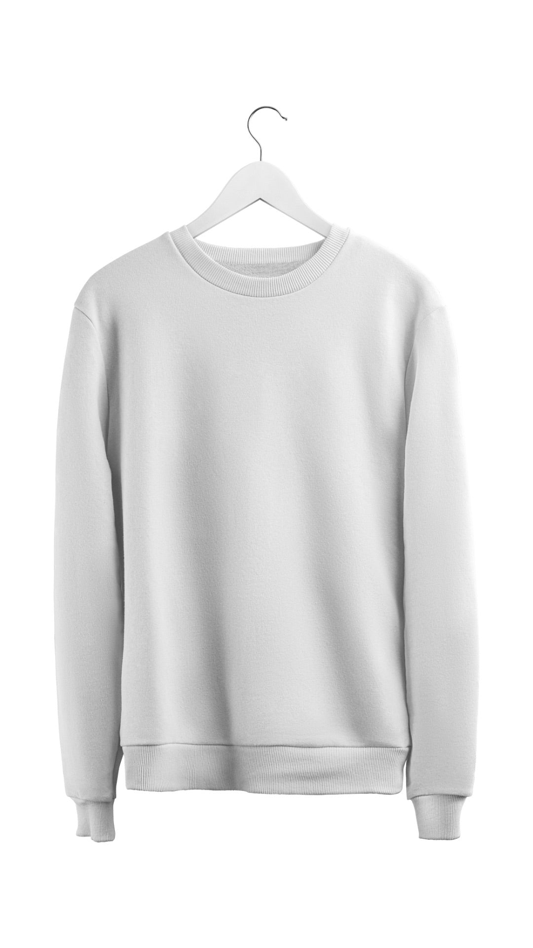 Winter Luxe Smoky White Sweatshirt