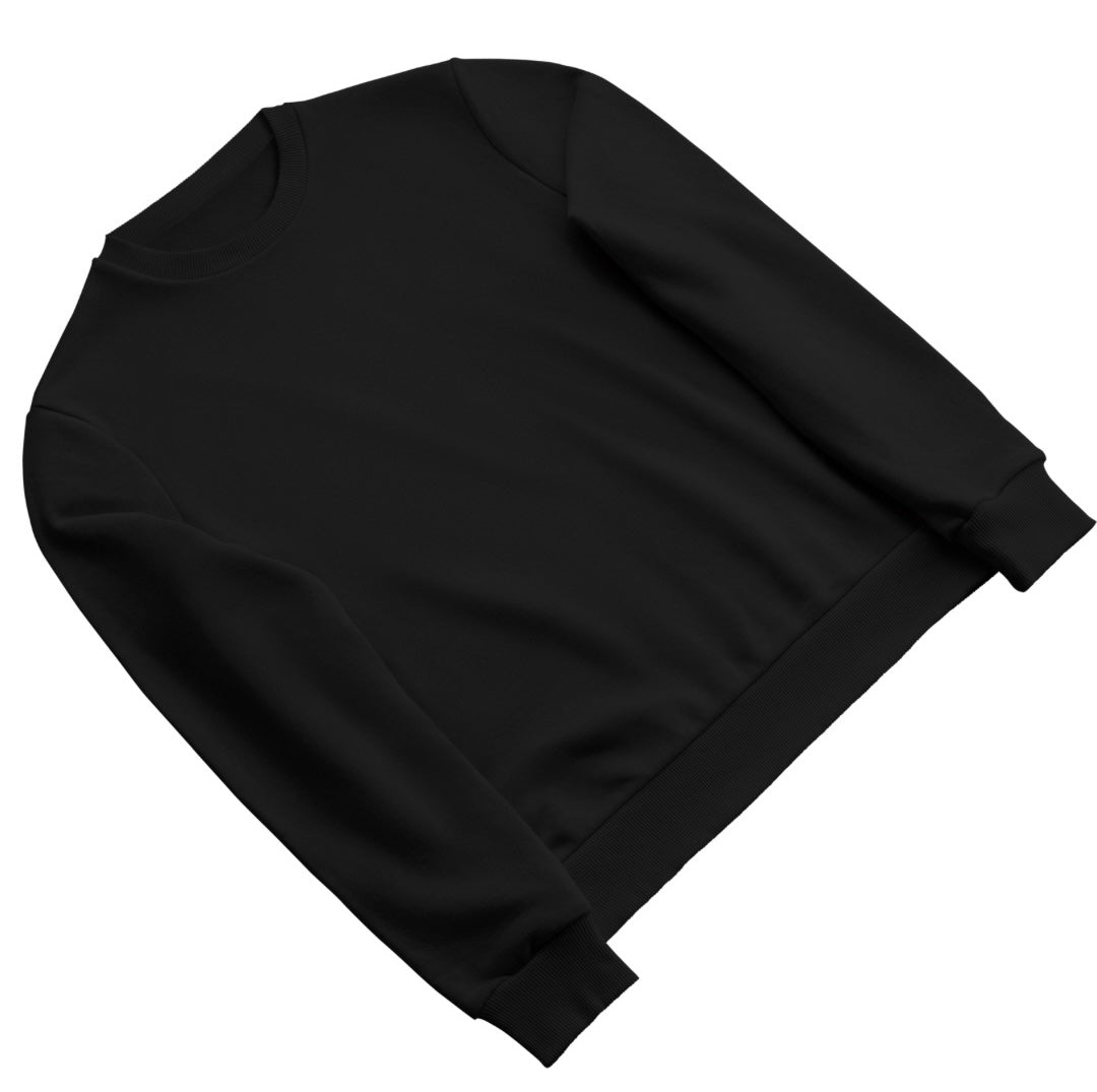 Winter Luxe Black Sweatshirt