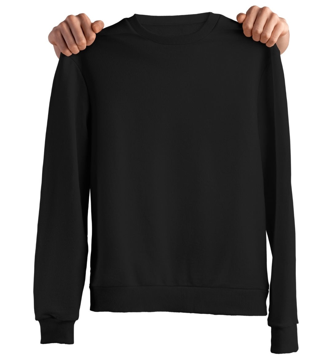 Winter Luxe Black Sweatshirt