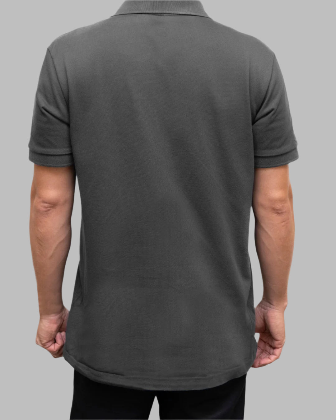 Signature Polo- Charcoal Grey