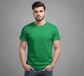 Midnight Elegance:  DEEP GREEN Half Sleeve Tshirt