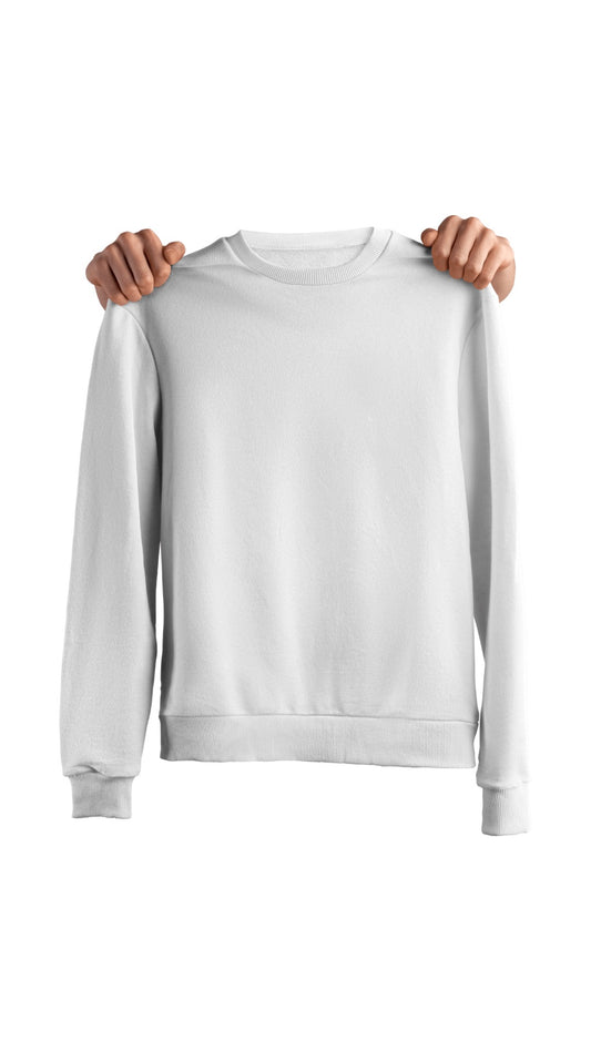 Winter Luxe Smoky White Sweatshirt