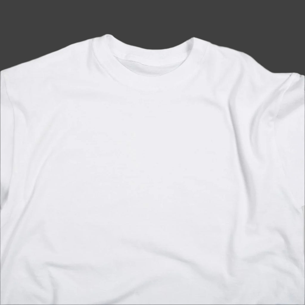 Midnight Elegance SOLID WHITE Half Sleeve Tshirt