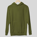Winter Luxe Olive Green Hoodie