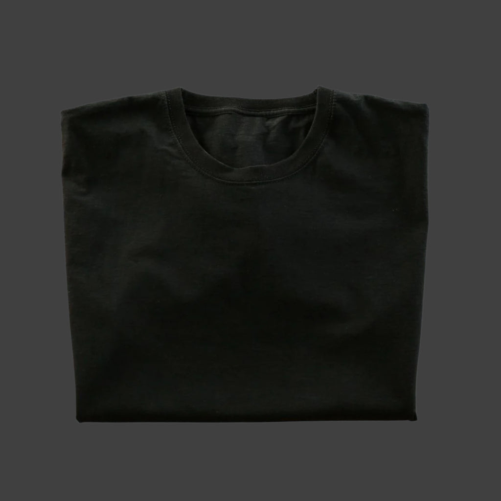 Midnight Elegance: BLACK Half Sleeve T-shirt