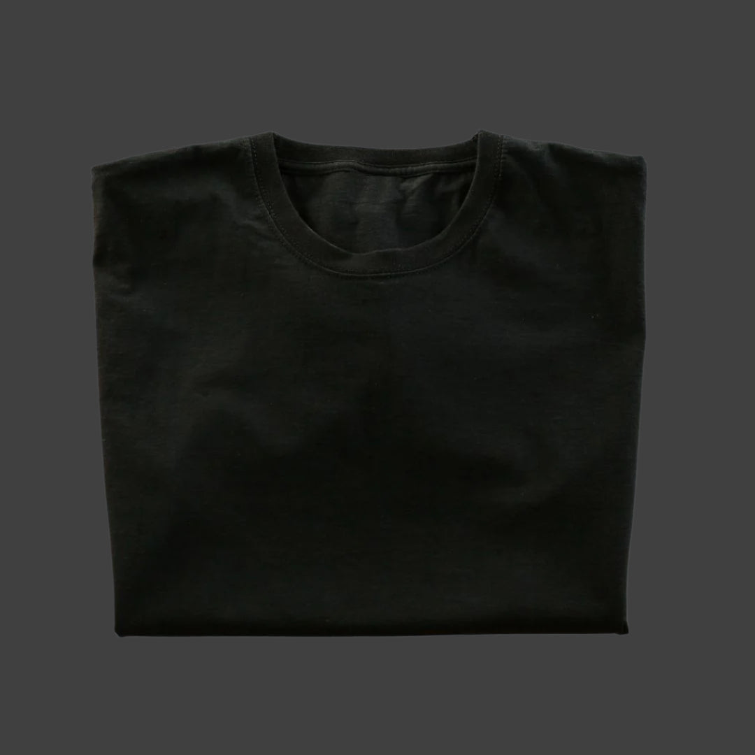 Midnight Elegance: BLACK Half Sleeve T-shirt