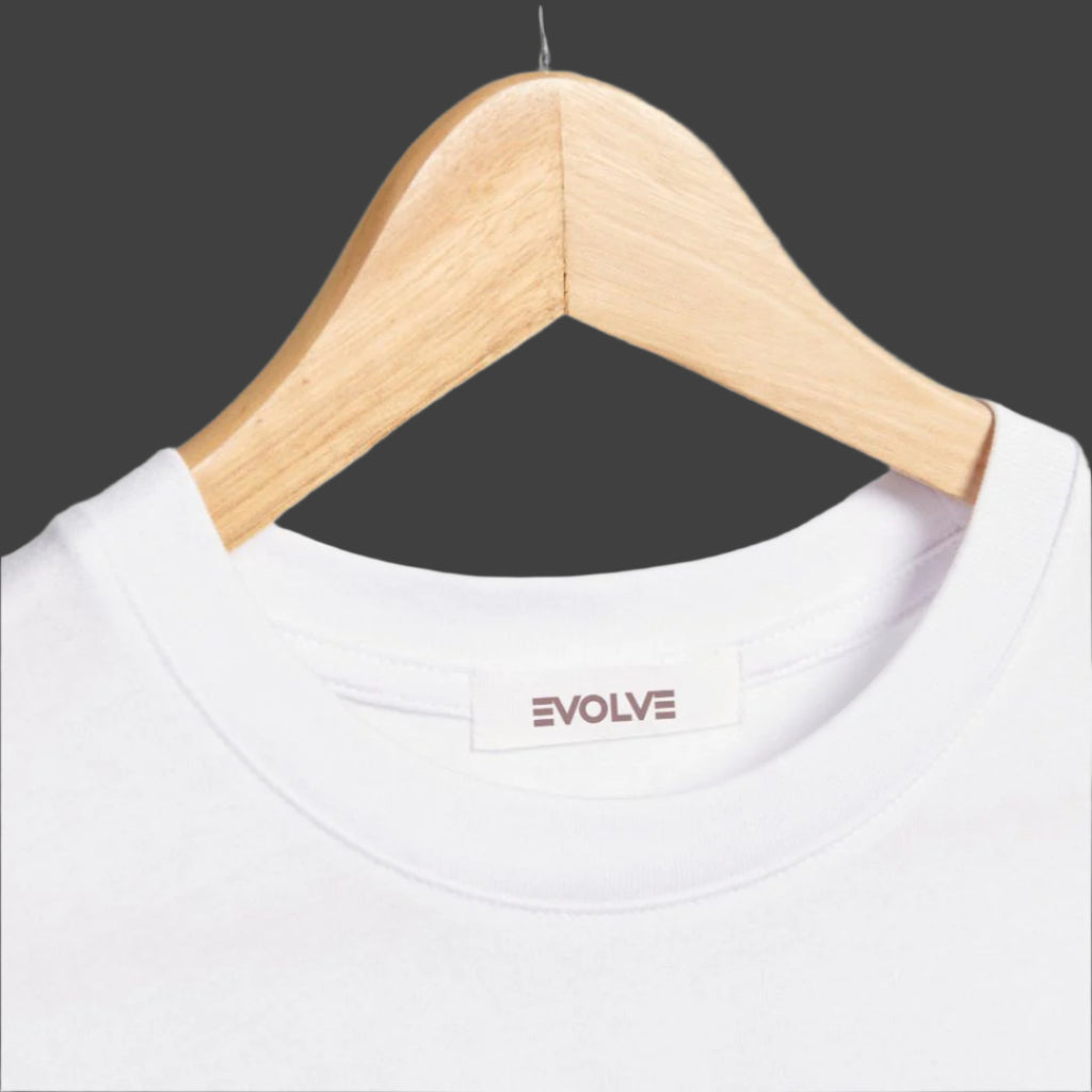 Midnight Elegance SOLID WHITE Half Sleeve Tshirt