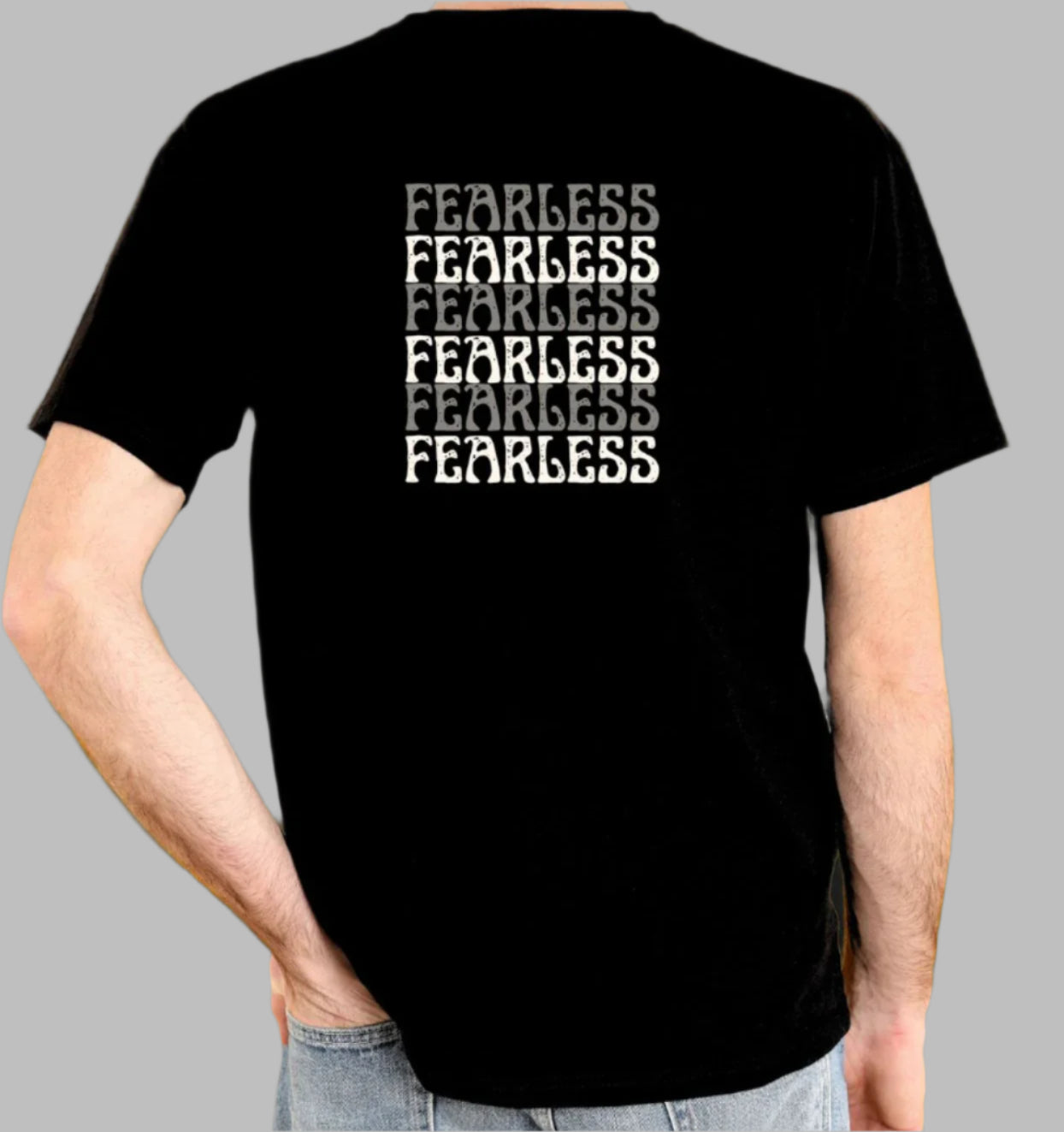 Print Pulse-Black Half Sleeve Tshirt