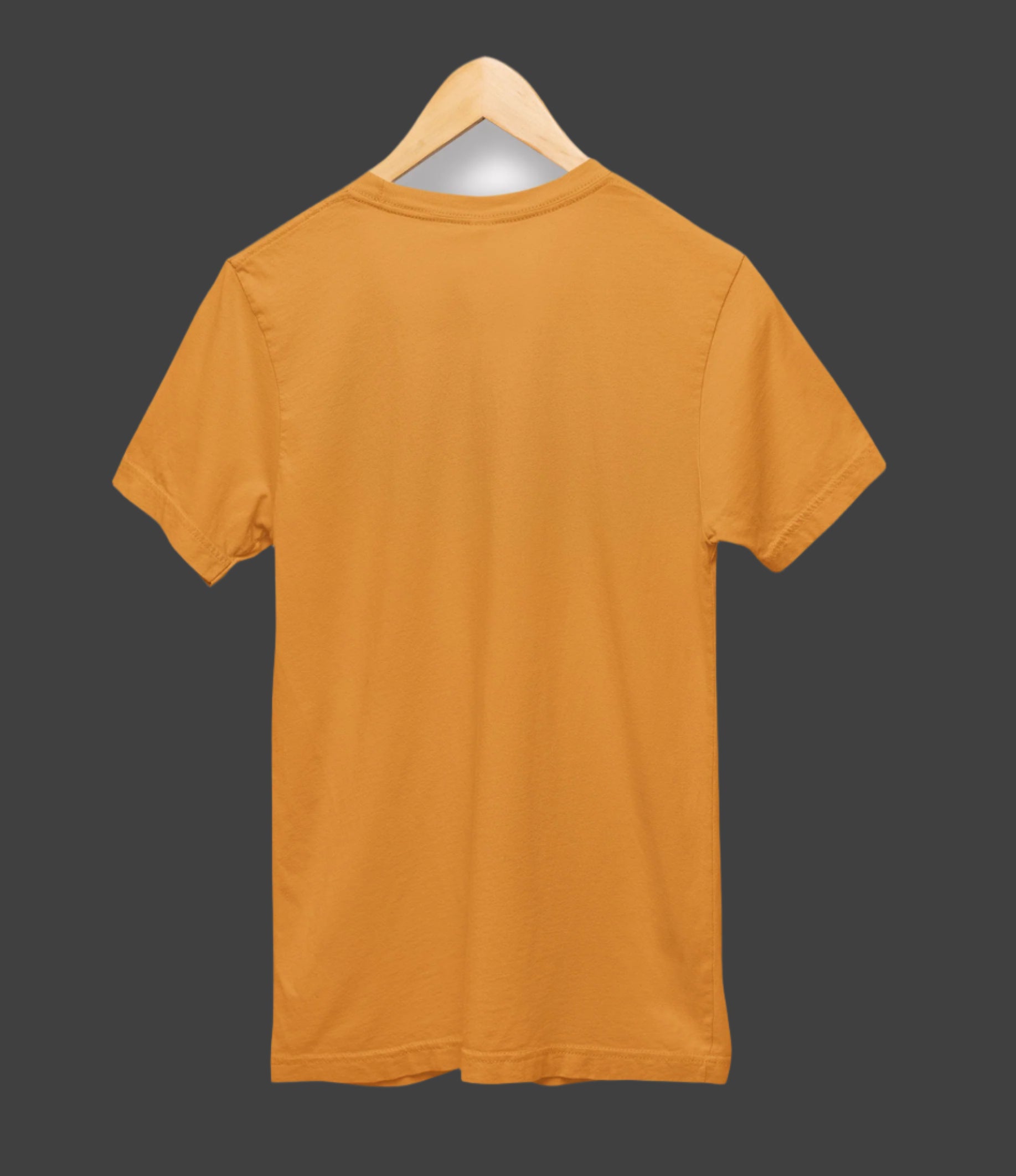Midnight Elegance-MUSTARD Half Sleeve Tshirt