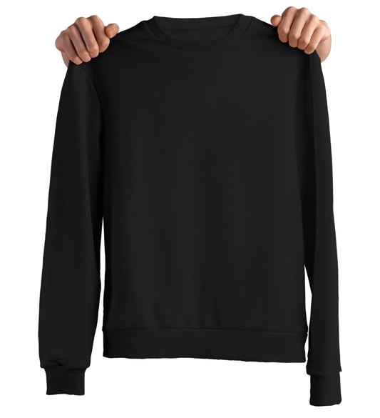 Winter Luxe Black Sweatshirt
