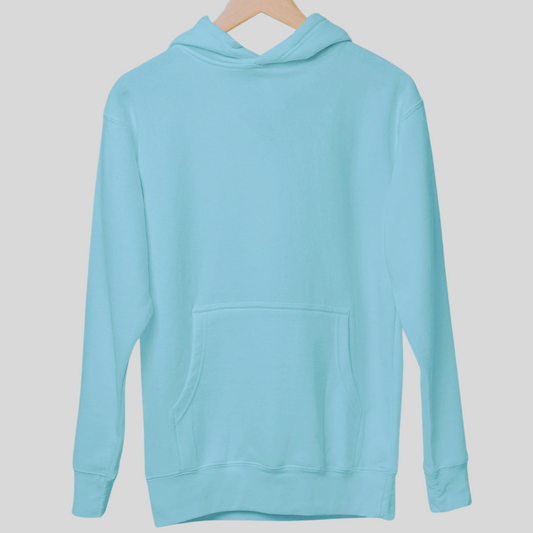 Winter Luxe Light Blue Hoodie