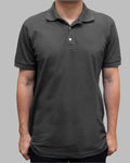 Signature Polo- Charcoal Grey