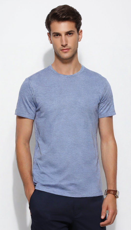 Ultralight Solid MELANGE BLUE TShirt