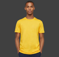 Midnight Elegance: CANARY YELLOW Half Sleeve Tshirt