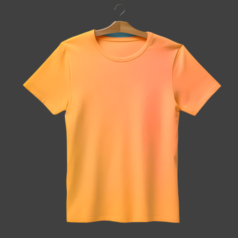 Midnight Elegance- APRICOT ORANGE Half Sleeve Tshirt
