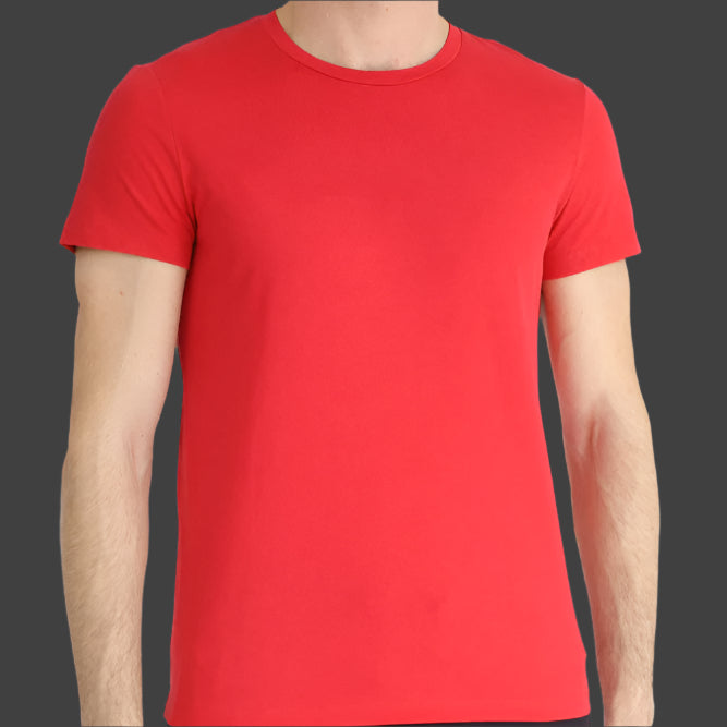 Midnight Elegance: CINNABAR Half Sleeve T-shirt
