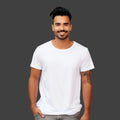 Midnight Elegance SOLID WHITE Half Sleeve Tshirt